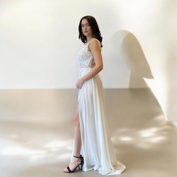 8657 VESTIDO ENCAJE - Imagen 4